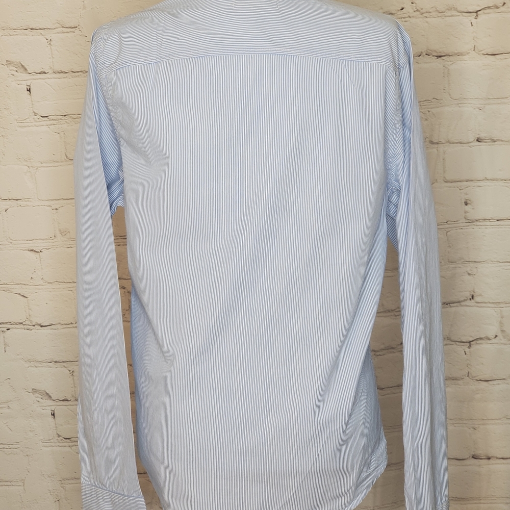 Hollister Blue White Long sleeve top - Picture 2 of 6